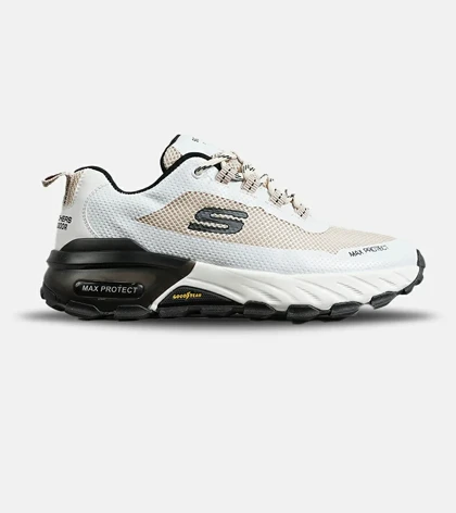 کفش کتانی طبی ورزشی کرم سفید SKECHERS max protect v.2 مدل 8082