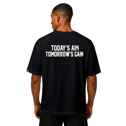 تیشرت مردانه زنانه اورسایز نخی 1991 today's aim tomorrow's gain مدل TS19115