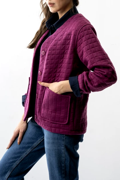 کت یقه هفت جیب‌دار زنانه