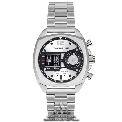 ساعت تی انجین استیل T-Engine Drum Chrono 3939