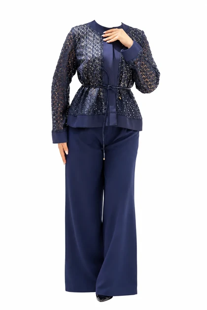 مانتو زنانه بهارا سورمه ای