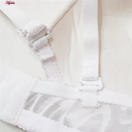 ست شورت و سوتین زنانه لنا مدل فنردار بند متحرک کاپ اسفنجی سفید کد 4959