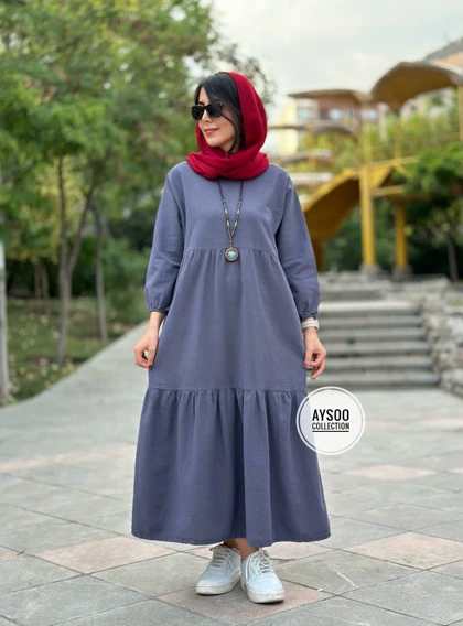 پیراهن مانتویی آیسو