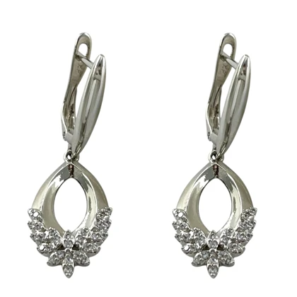 گوشواره زنانه ژوپینگ مدل آمیتیس جواهری