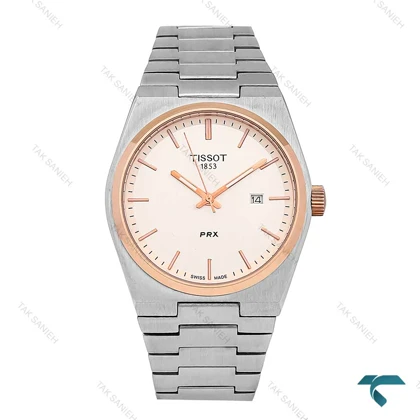 ساعت تیسوت prx مردانه دورنگ رزگلد Tissot-6939-G