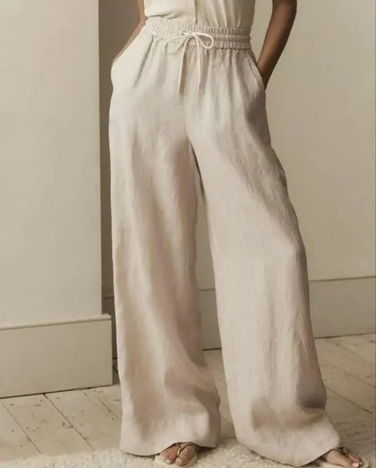 شلوار بگ الیاف طبیعی 1055