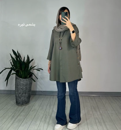 مانتو دکمه دار یکتا 8