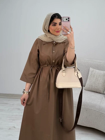 پیراهن لینن سالومه کد 435