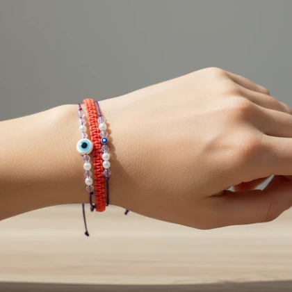 دستبند دخترانه مدل چشم