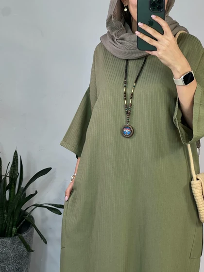 مانتو کفتان لینن الناز 2