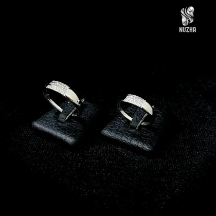 حلقه ست نقره زنانه ومردانه کدhs1021
