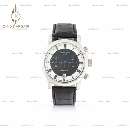 ساعت مچی پتک فیلیپ کورنوگراف بند چرمی مشکی Patek Philippe