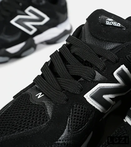 کفش کتانی مردانه و زنانه مشکی سفید NEW BALANCE 9060