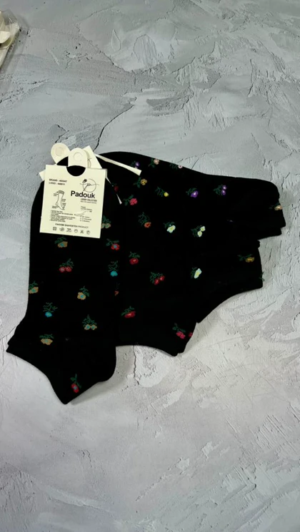 جوراب مچی طرح گل