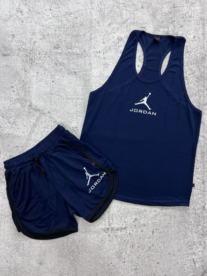 ست اقتصادی شامل رکابی و شلوارک جوردن با 6 رنگ