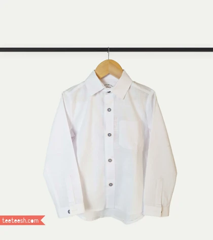 پیراهن لینن اسلپ سفید