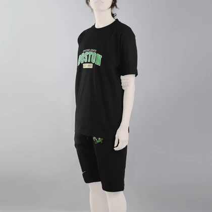 ست تیشرت و شلوارک اسپرت بوستون سلتیکس مدل SPL-4A0013 مشکی