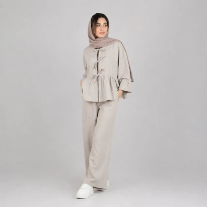 شومیز زنانه عروسکی چین‌دار آویسا کد 214