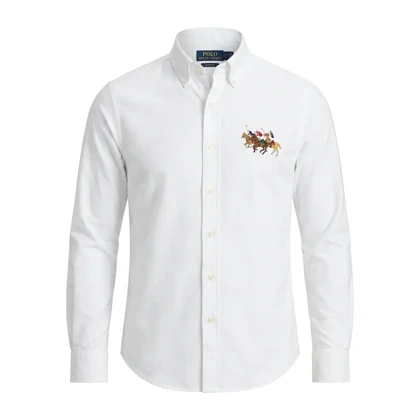 پیراهن گلدوزی مردانه طرح چوگان برند Ralph Lauren