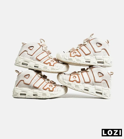 کفش کتانی مردانه و زنانه کرم قهوه ای NIKE Air More Uptempo '96 مدل 6491
