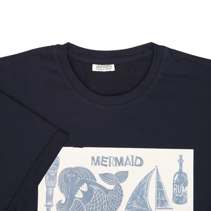 تیشرت زنانه دندی طرح mermaid