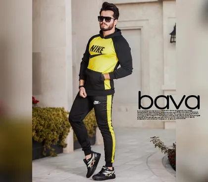 ست سویشرت و شلوار مردانه NIKE مدلBava (زرد)