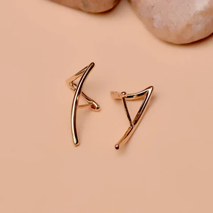 گوشواره مثلثی زنانه ژوپینگ، طراحی مدرن و چشم‌نواز