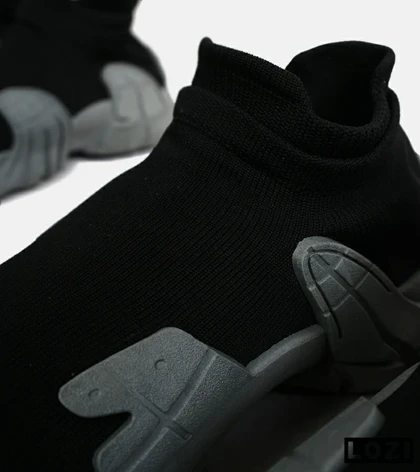 کفش کتانی مردانه مشکی طوسی BALENCIAGA مدل 6939