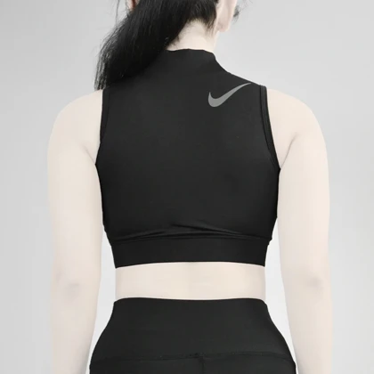 نیم‌تنه نیم زیپ ورزشی زنانه نایک مدل Mub-622 مشکی