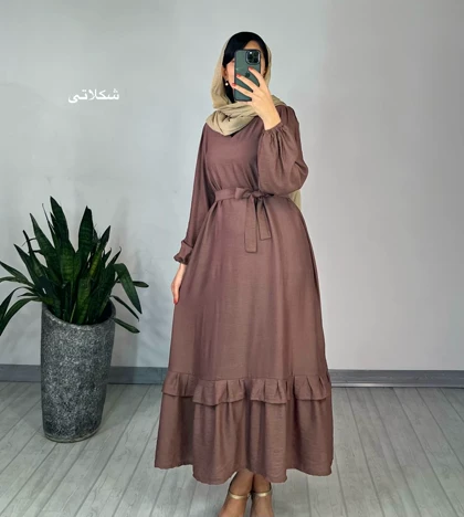 پیراهن مانتویی دل آرا 3