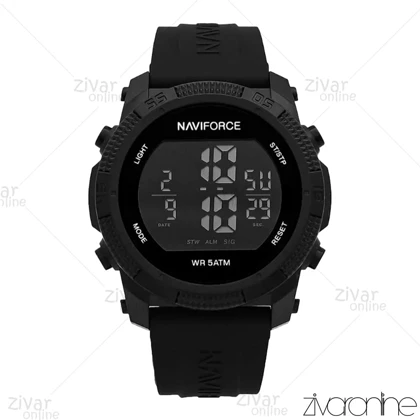 ساعت اورجینال ناوی فورس NaviForce مردانه دیجیتالی تمام مشکی 106970