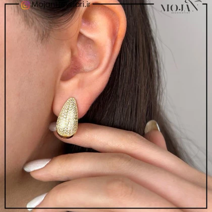 گوشواره صدفی مشابه طلا کد: sg475