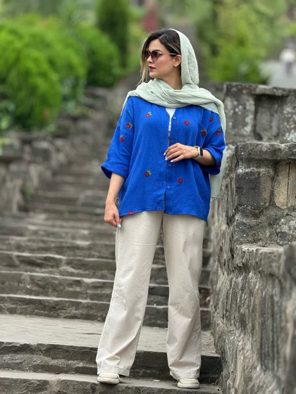 شومیز مانتویی تی تی