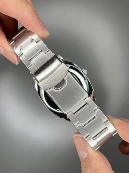 ساعت مچی سیکو مربعی سیلور صفحه مشکی Seiko Recraft