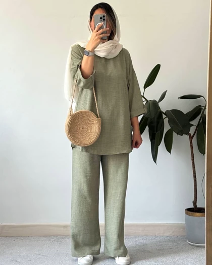 ست مانتو شلوار مهسا