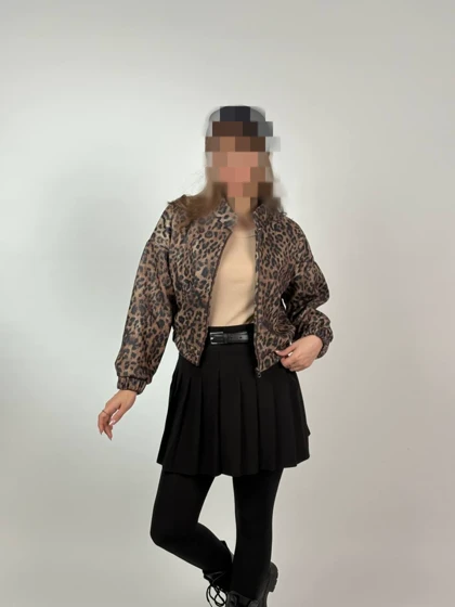 بامبر جکت پلنگی کد 40209