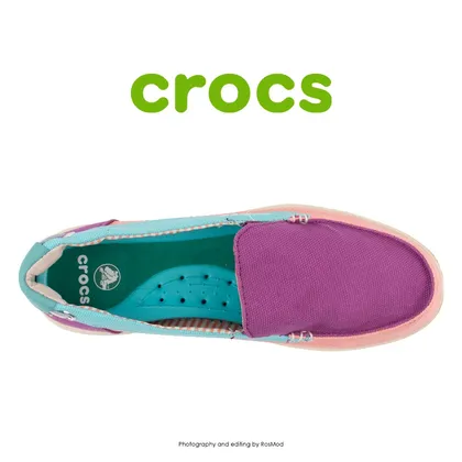 لوفر زنانه کراکس - Crocs Walu Loafer Viola/Melon
