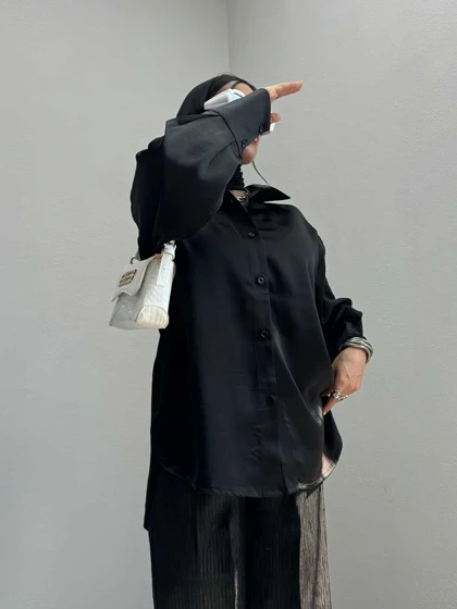 شومیز ساده آستین 2 دکمه