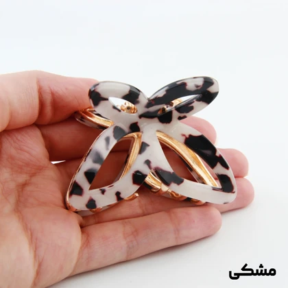 کلیپس دخترانه فلزی مدل پروانه آبرنگ