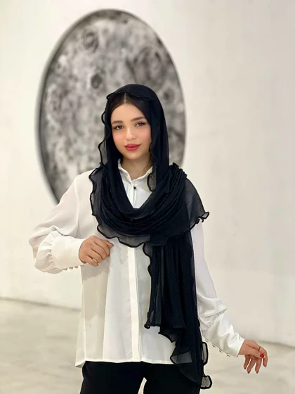 شال مشکی راشل