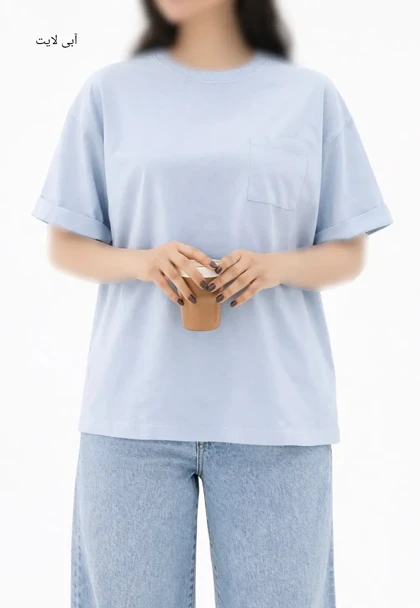 تیشرت باکسی تک جیب