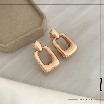 گوشواره ذوزنقه‌ای آینه‌ای