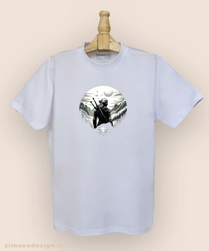 تیشرت مردانه و زنانه طرح ویچر شخصیت گرالت کد 987