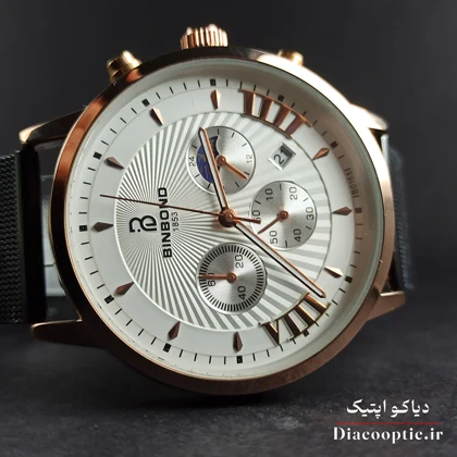 ساعت مچی مردانه برند بین باند سه موتور مدل Do1254 بند حصیری