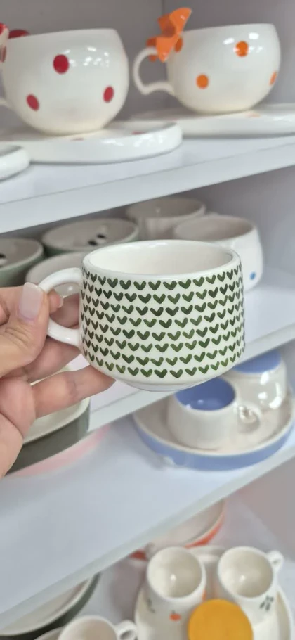 چای خوری دو نفره مربع طرح قلبی