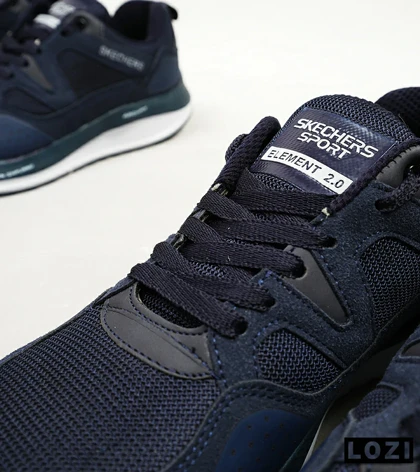 کفش کتانی طبی زنانه و مردانه سرمه ای SKECHERS archfit v02