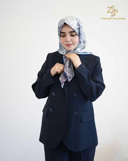کت و شلوار زنانه کرپ مورگان مدا