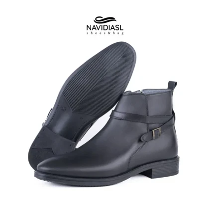 نیم بوت مردانه چرم کلاسیک کد 7033011