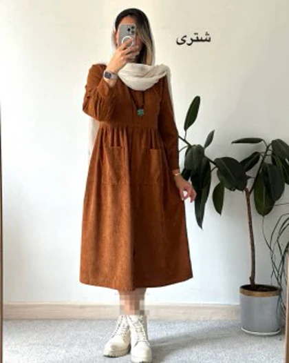 پیراهن مانتویی پاییزه سوگل