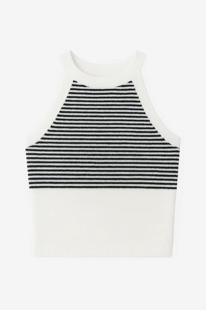 تاپ بافت زنانه راه راه